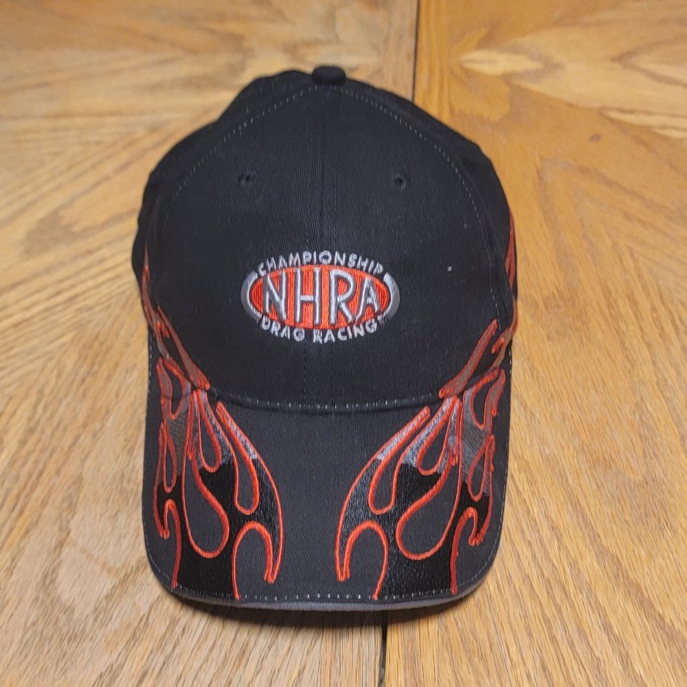 NHRA Championship Drag Racing Hat with Red Flames (Youth Size)